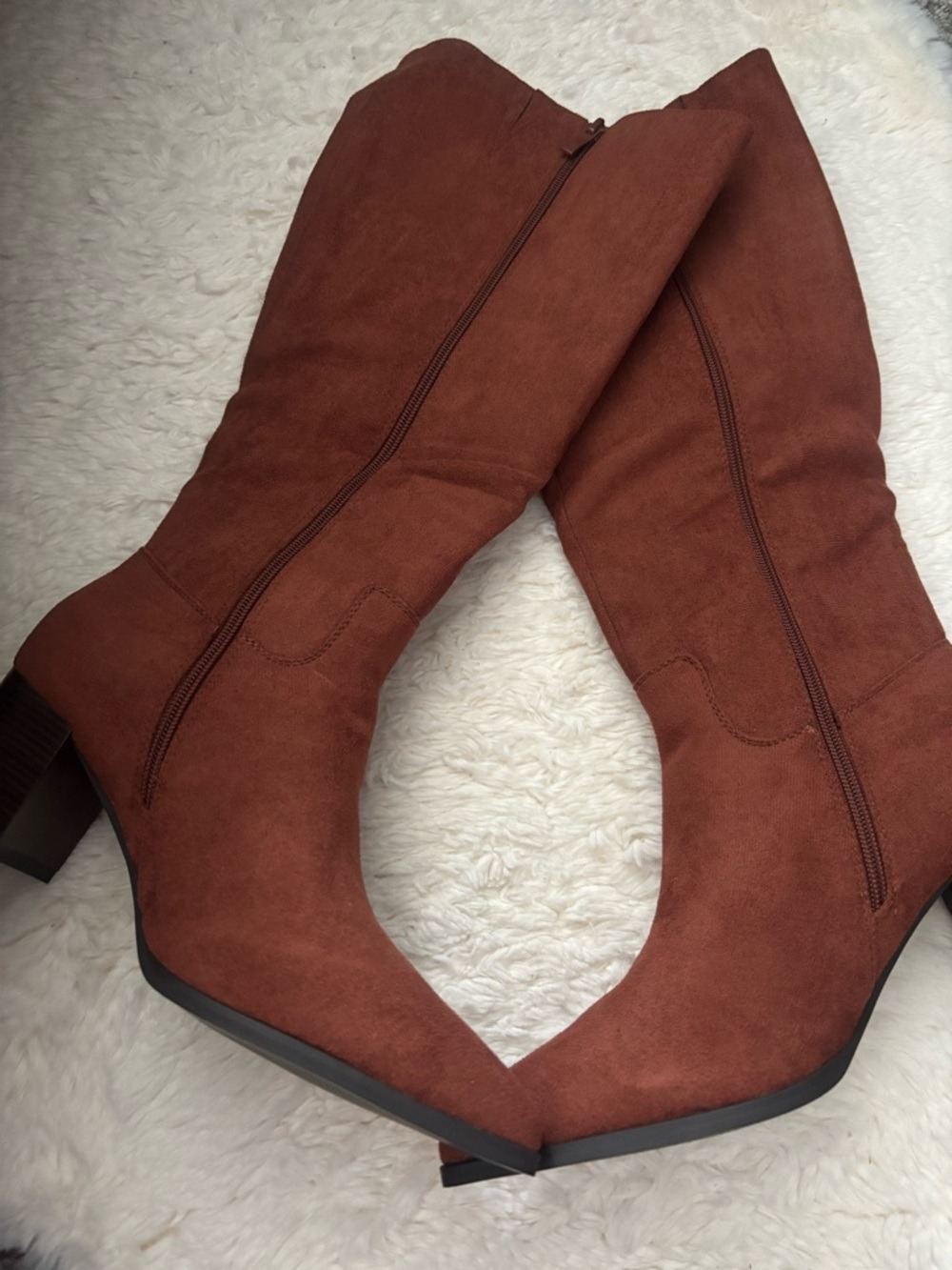 Shoe'N Tale Brown Knee High Boots Women Size 41 - Picture 11 of 17